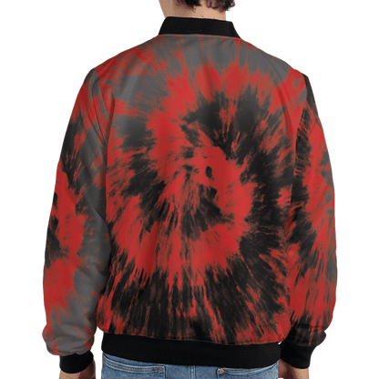 Bred Reimagined 4s Jacket Match Tye Dye 3D All-Over Print Spiral - NastyJamz