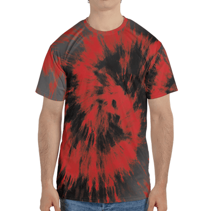 Bred Reimagined 4s T Shirt Match Tye Dye 3D All-Over Print Spiral - NastyJamz