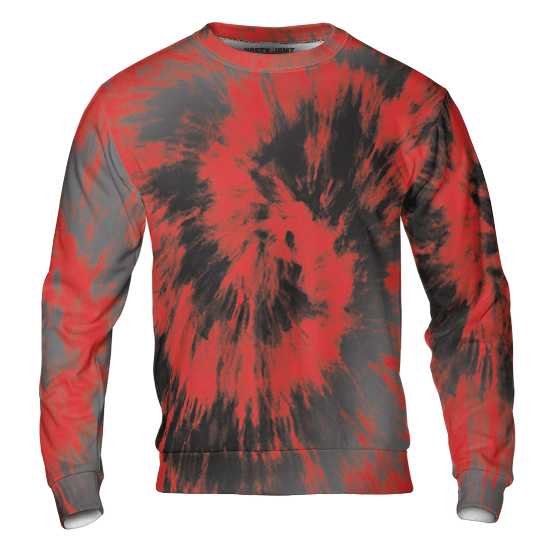 Bred Reimagined 4s Sweatshirt Match Tye Dye 3D All-Over Print Spiral - NastyJamz