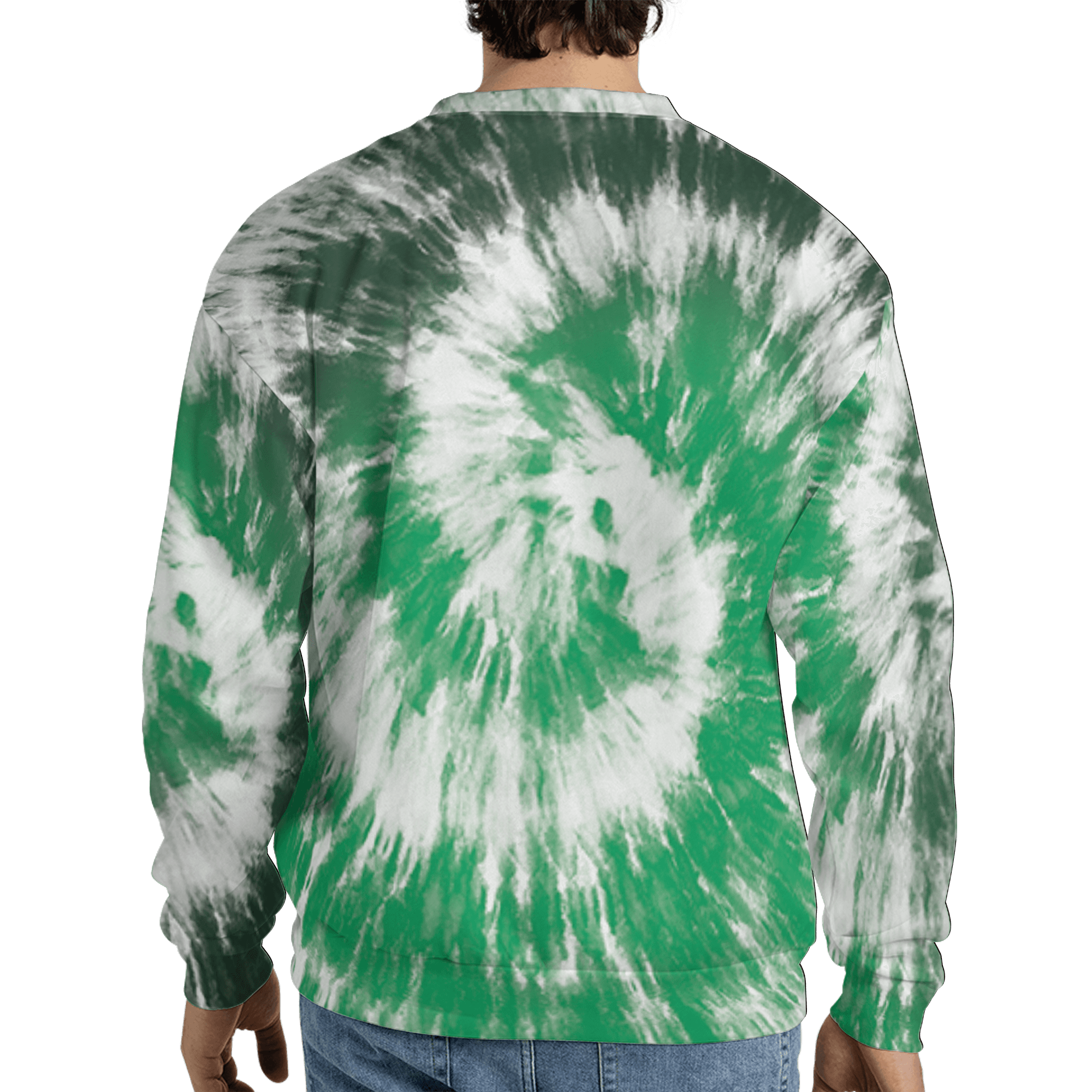 Lucky Green 5s Sweatshirt Match Tye Dye 3D All-Over Print Spiral - NastyJamz