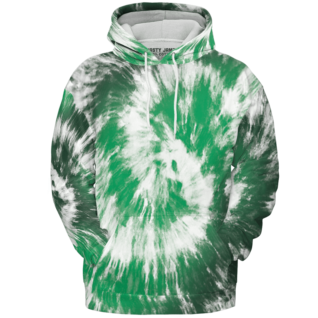 Lucky Green 5s Hoodie Match Tye Dye 3D All-Over Print Spiral - NastyJamz