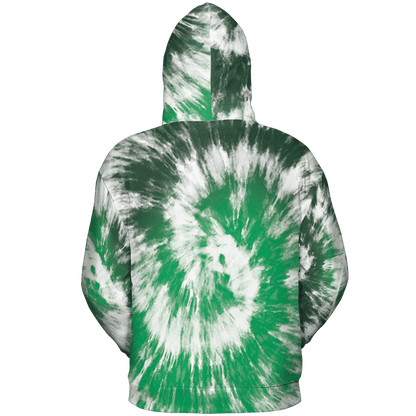 Lucky Green 5s Hoodie Match Tye Dye 3D All-Over Print Spiral - NastyJamz