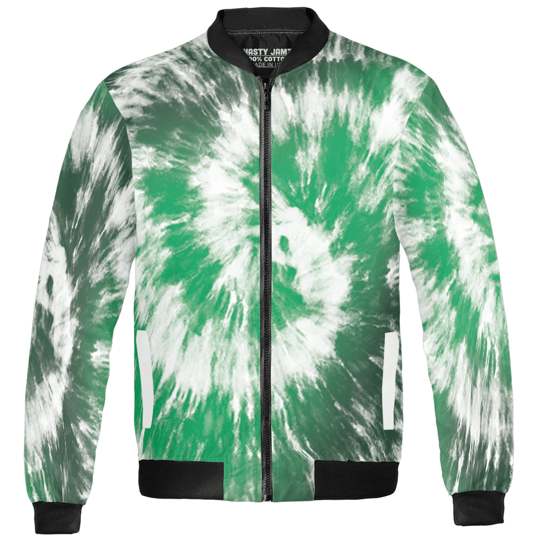 Lucky Green 5s Jacket Match Tye Dye 3D All-Over Print Spiral - NastyJamz