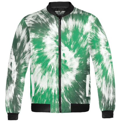Lucky Green 5s Jacket Match Tye Dye 3D All-Over Print Spiral - NastyJamz