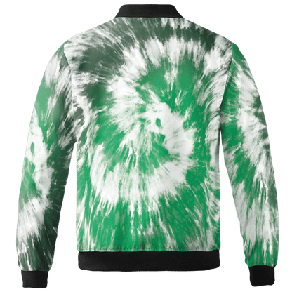 Lucky Green 5s Jacket Match Tye Dye 3D All-Over Print Spiral - NastyJamz