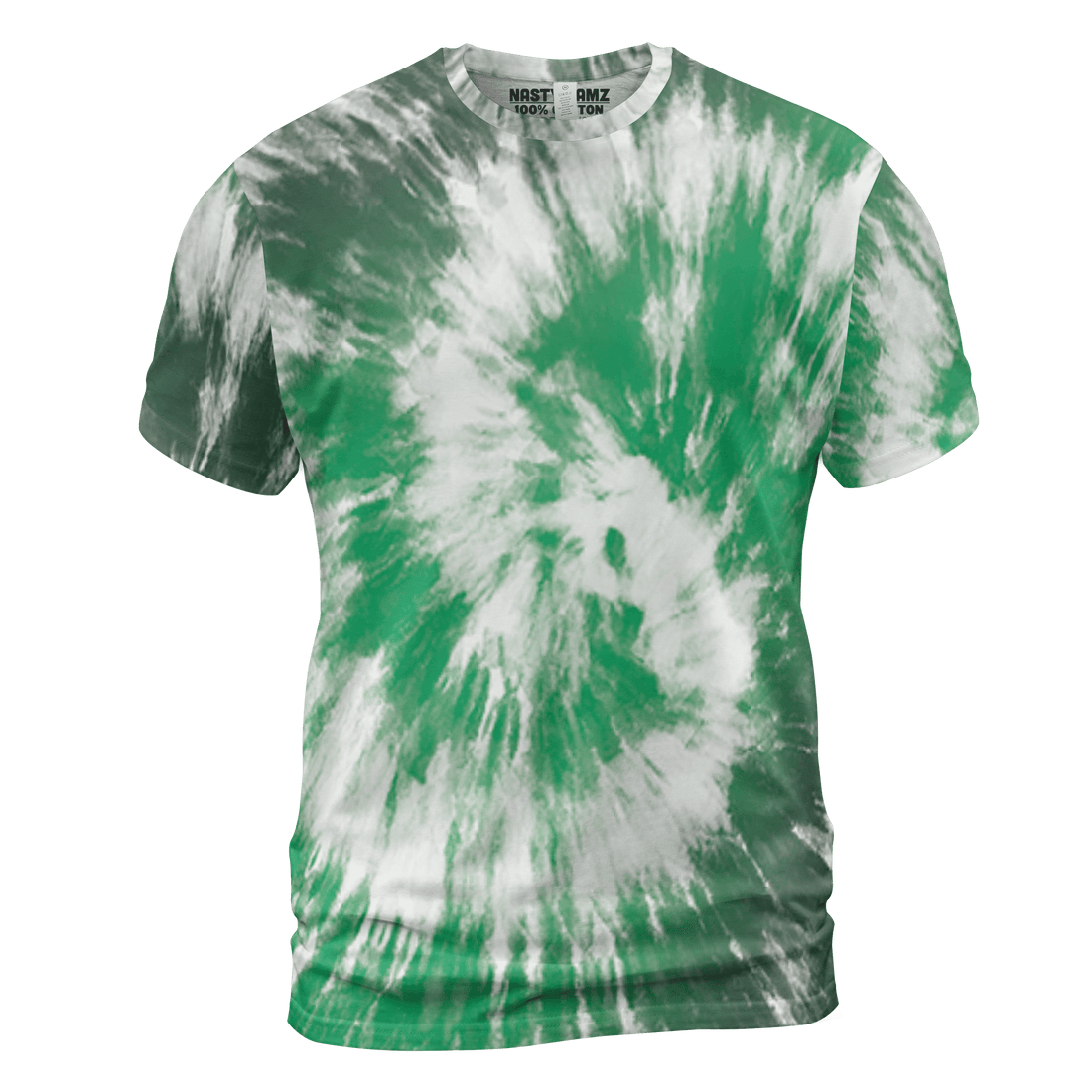 Lucky Green 5s T Shirt Match Tye Dye 3D All-Over Print Spiral - NastyJamz