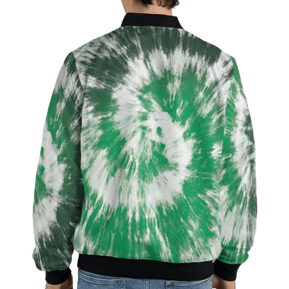 Lucky Green 5s Jacket Match Tye Dye 3D All-Over Print Spiral - NastyJamz