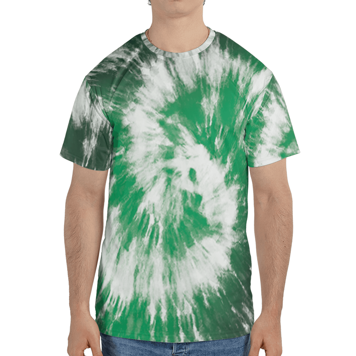Lucky Green 5s T Shirt Match Tye Dye 3D All-Over Print Spiral - NastyJamz