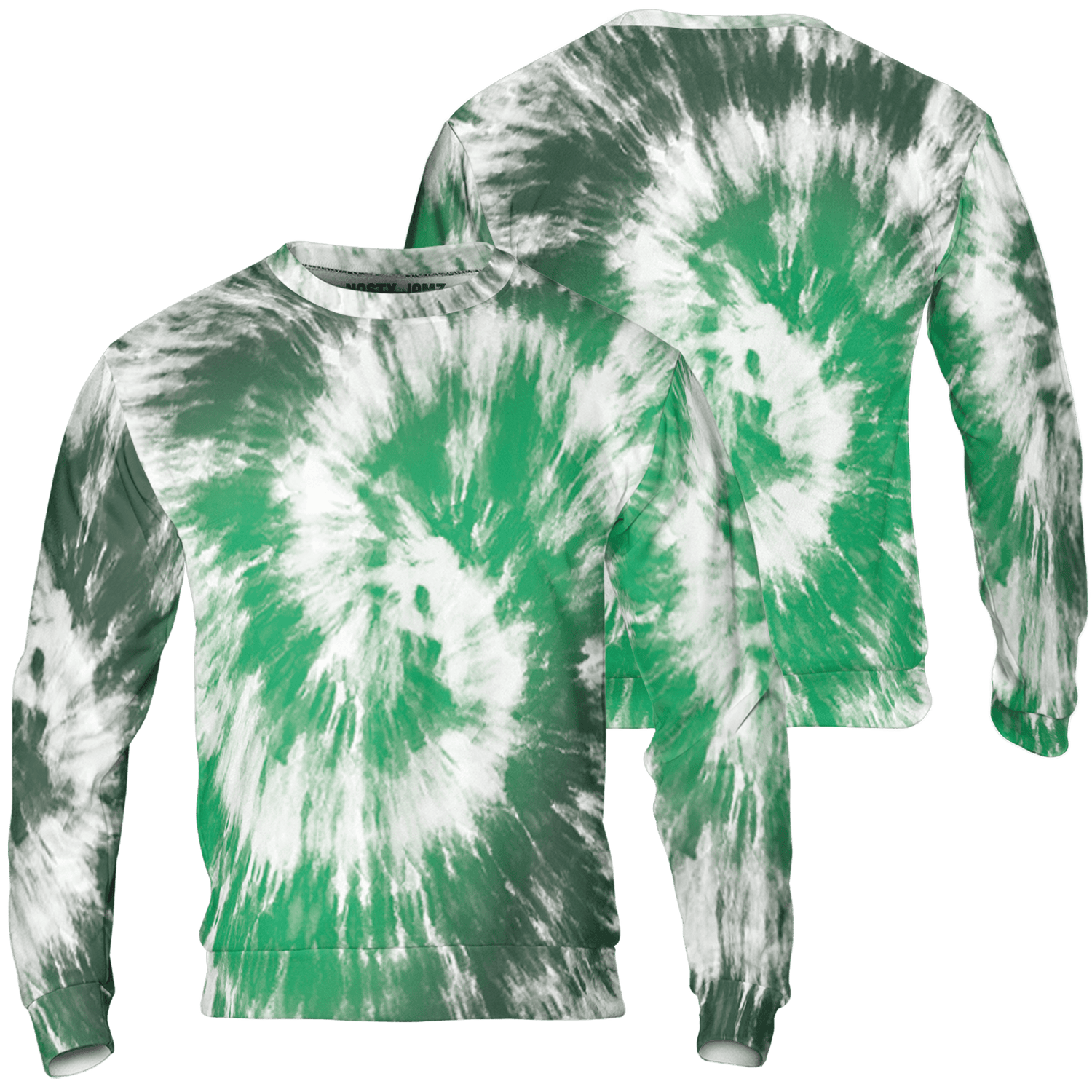 Lucky Green 5s Sweatshirt Match Tye Dye 3D All-Over Print Spiral - NastyJamz