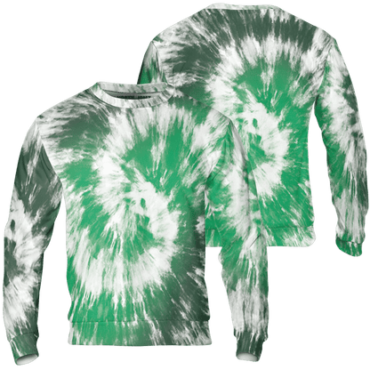 Lucky Green 5s Sweatshirt Match Tye Dye 3D All-Over Print Spiral - NastyJamz