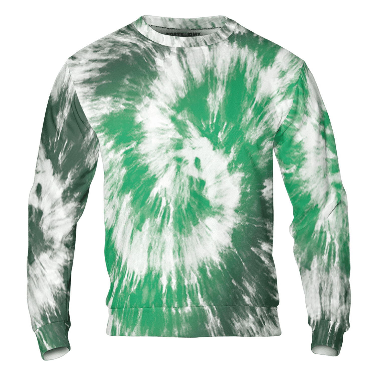 Lucky Green 5s Sweatshirt Match Tye Dye 3D All-Over Print Spiral - NastyJamz