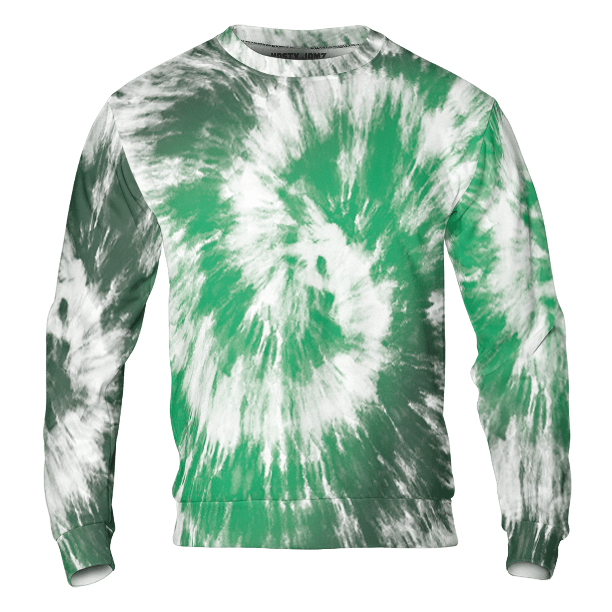 Lucky Green 5s Sweatshirt Match Tye Dye 3D All-Over Print Spiral - NastyJamz