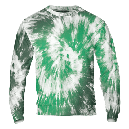 Lucky Green 5s Sweatshirt Match Tye Dye 3D All-Over Print Spiral - NastyJamz