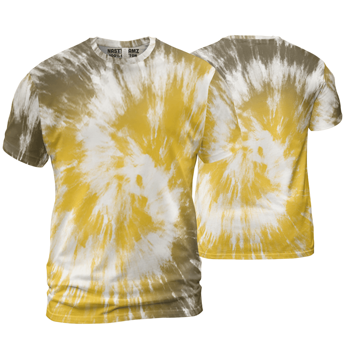 Yellow Ochre 6s T Shirt Match Tye Dye 3D All-Over Print Spiral - NastyJamz