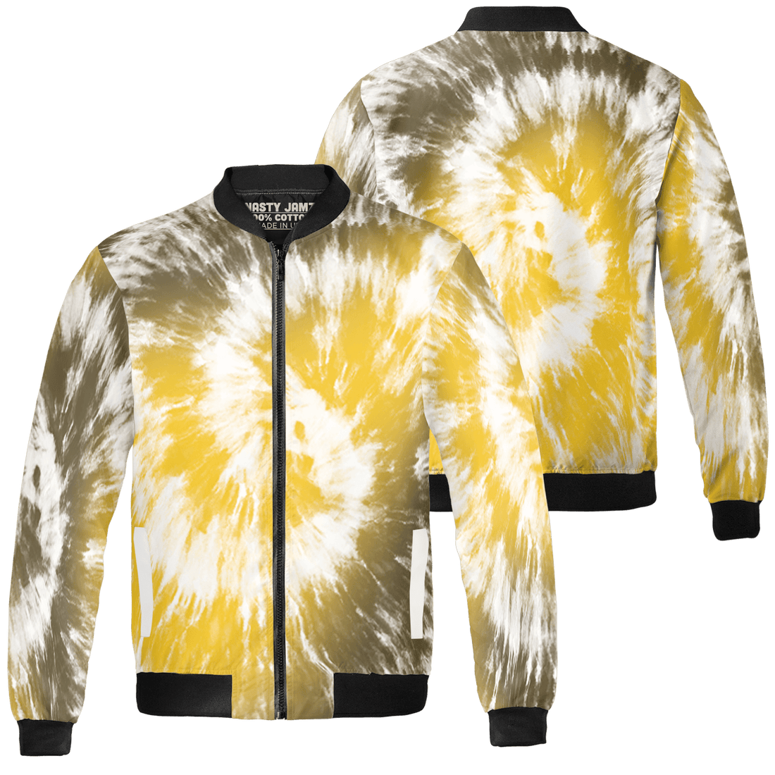 Yellow Ochre 6s Jacket Match Tye Dye 3D All-Over Print Spiral - NastyJamz