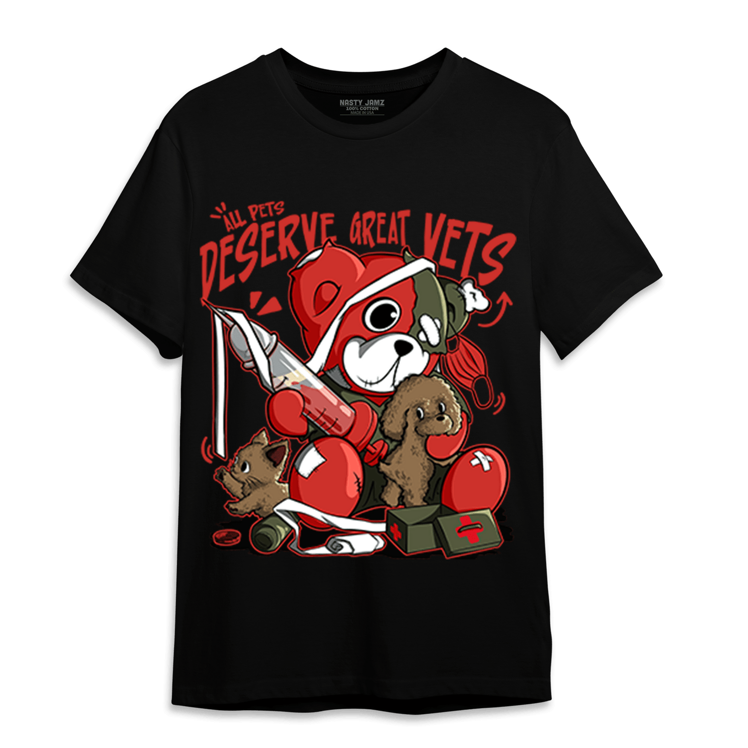 Dunk Low Mystic Red T Shirt Match Veterinary BER - NastyJamz