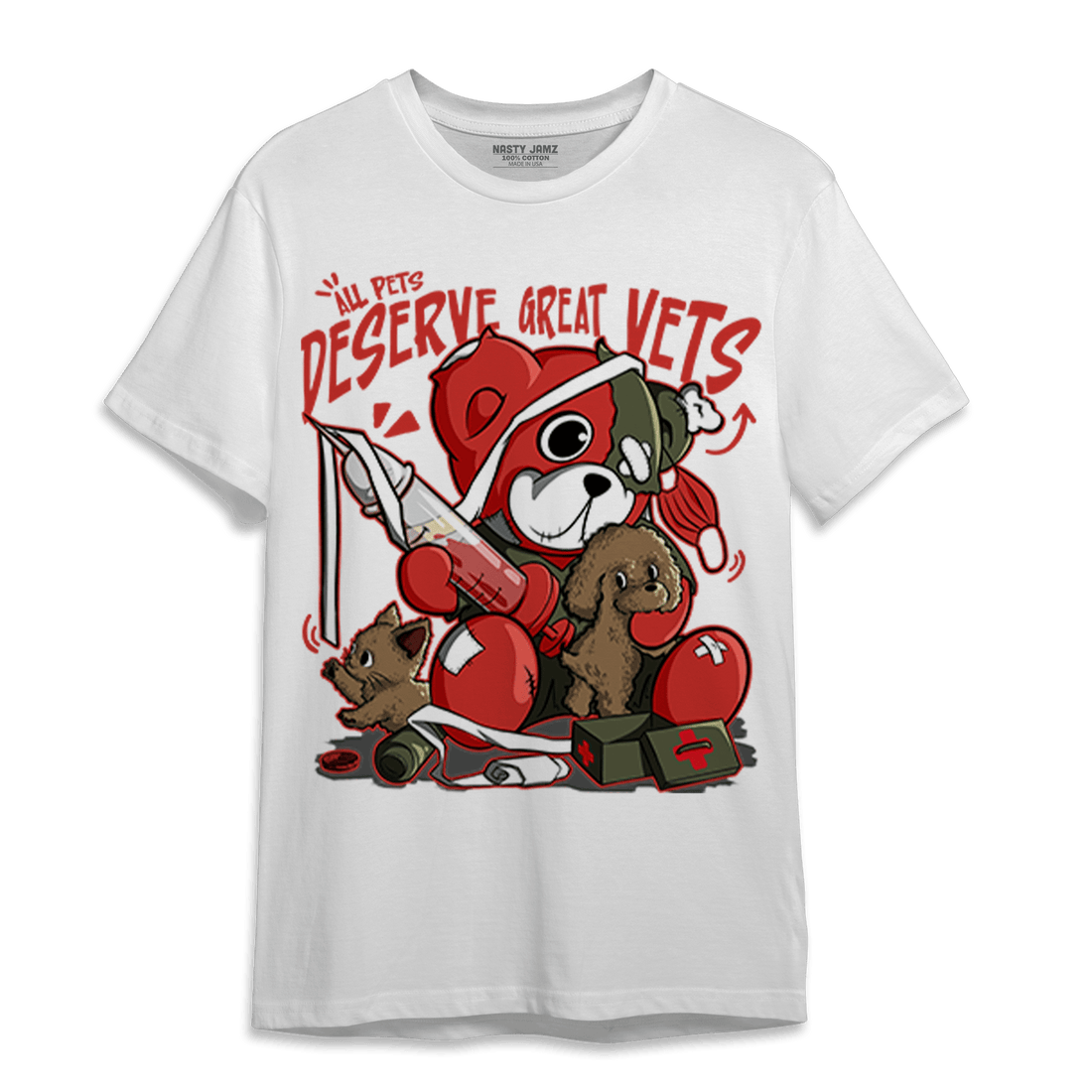 Dunk Low Mystic Red T Shirt Match Veterinary BER - NastyJamz