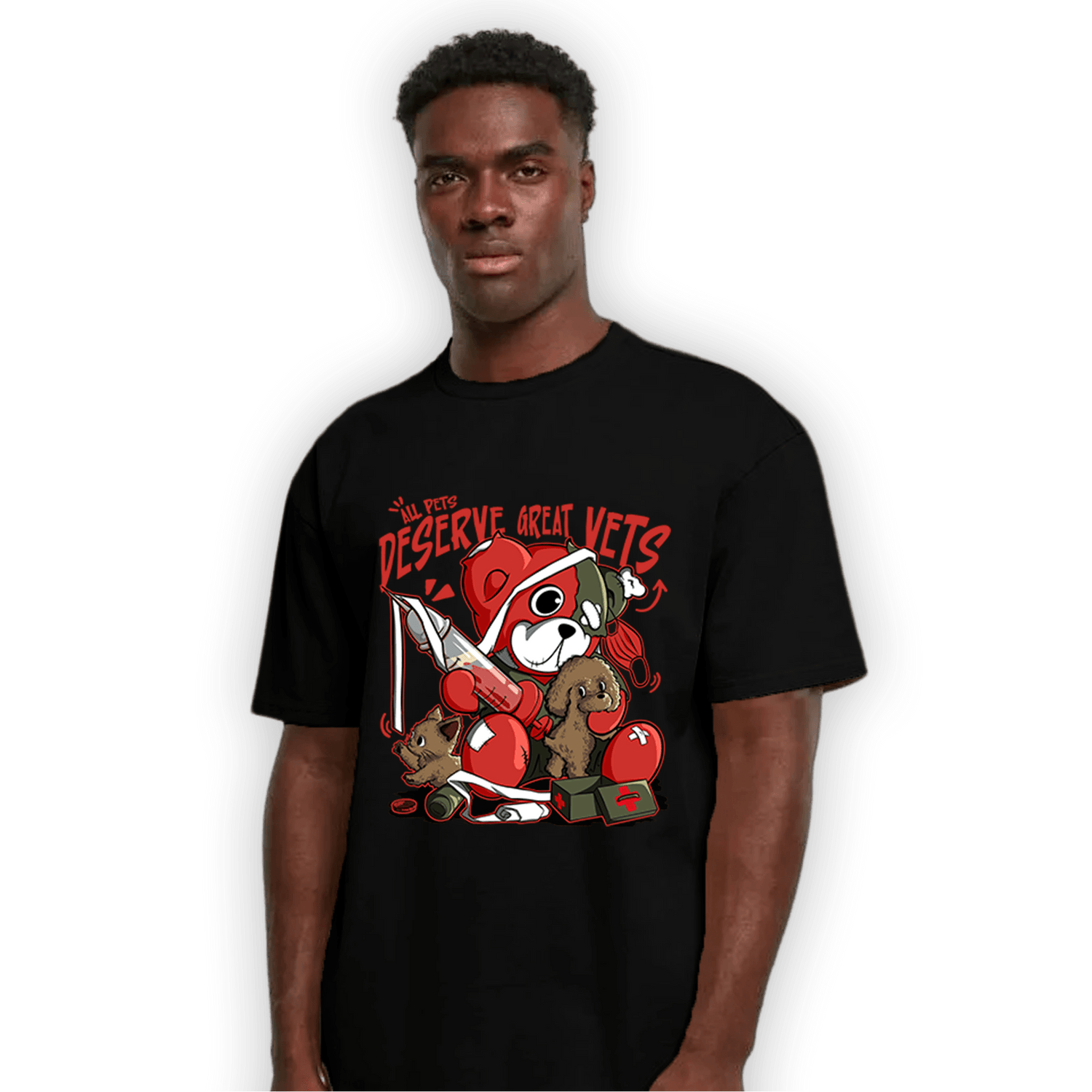 Dunk Low Mystic Red T Shirt Match Veterinary BER - NastyJamz