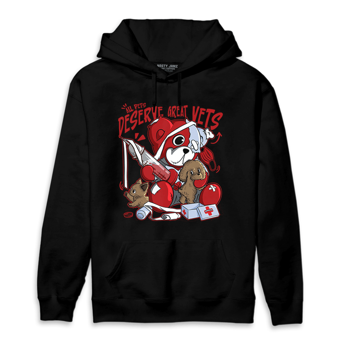Cherry 11s Hoodie Match Veterinary BER - NastyJamz