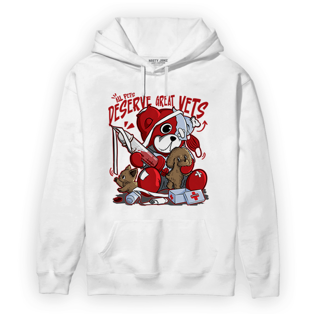Cherry 11s Hoodie Match Veterinary BER - NastyJamz