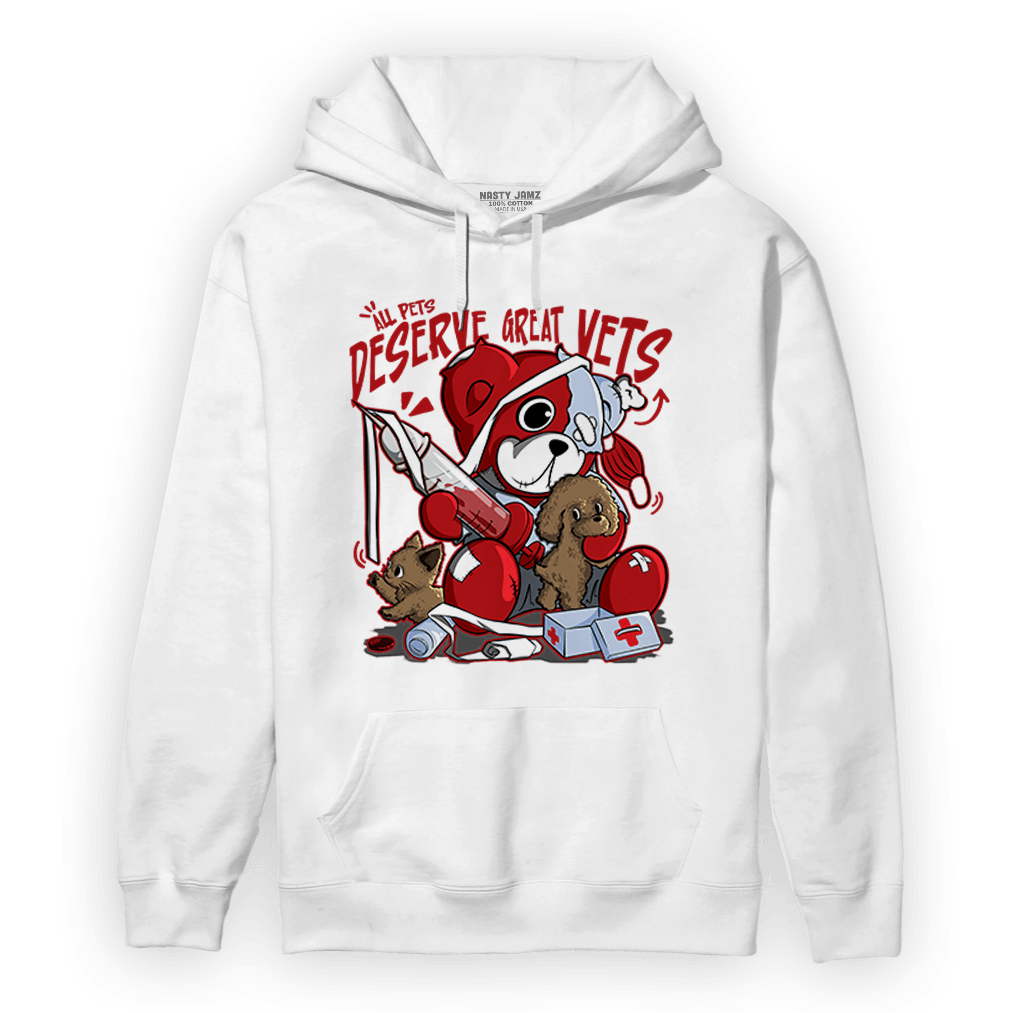 Cherry 11s Hoodie Match Veterinary BER - NastyJamz