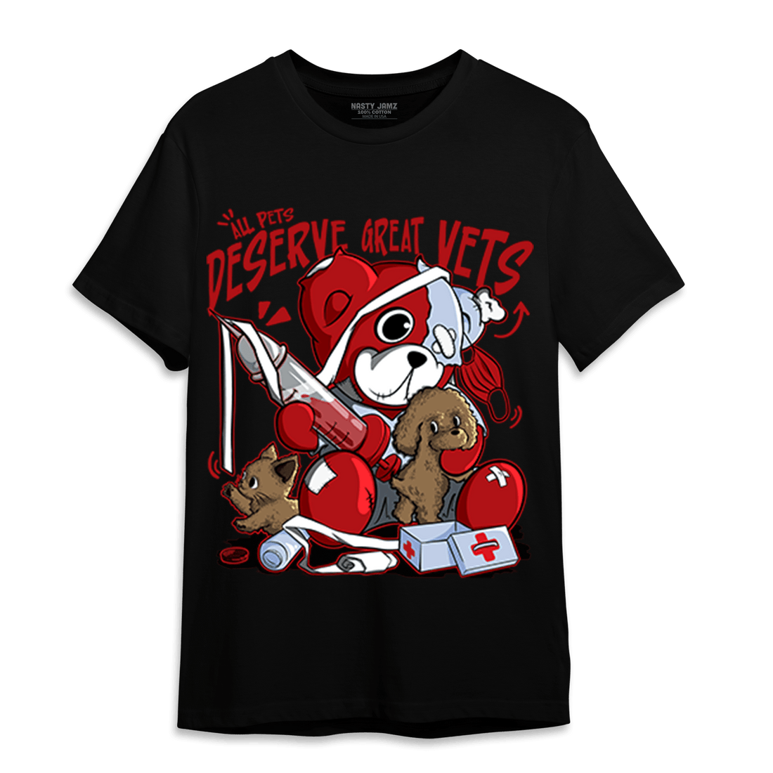 Cherry 11s T Shirt Match Veterinary BER - NastyJamz