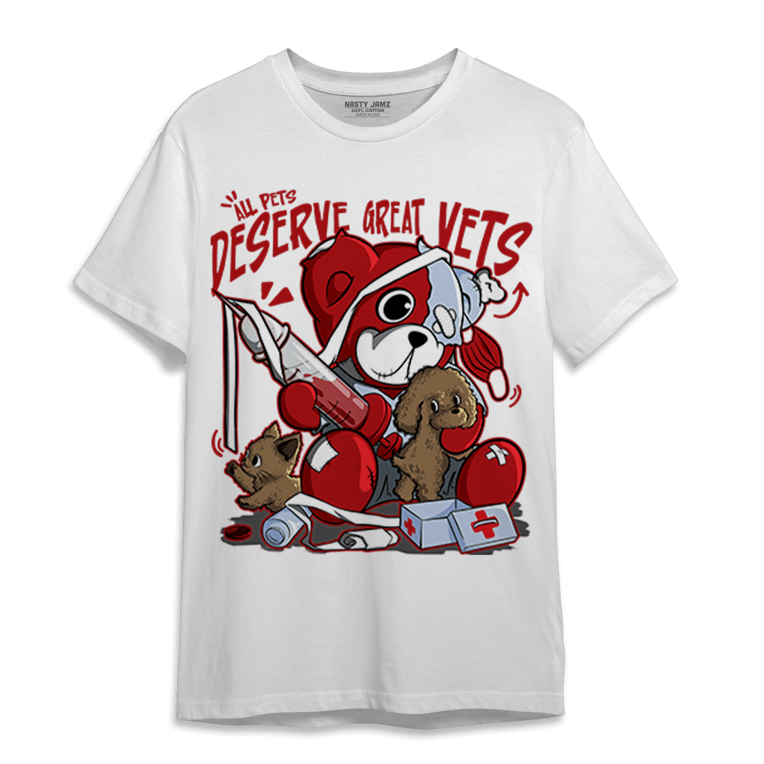 Cherry 11s T Shirt Match Veterinary BER - NastyJamz