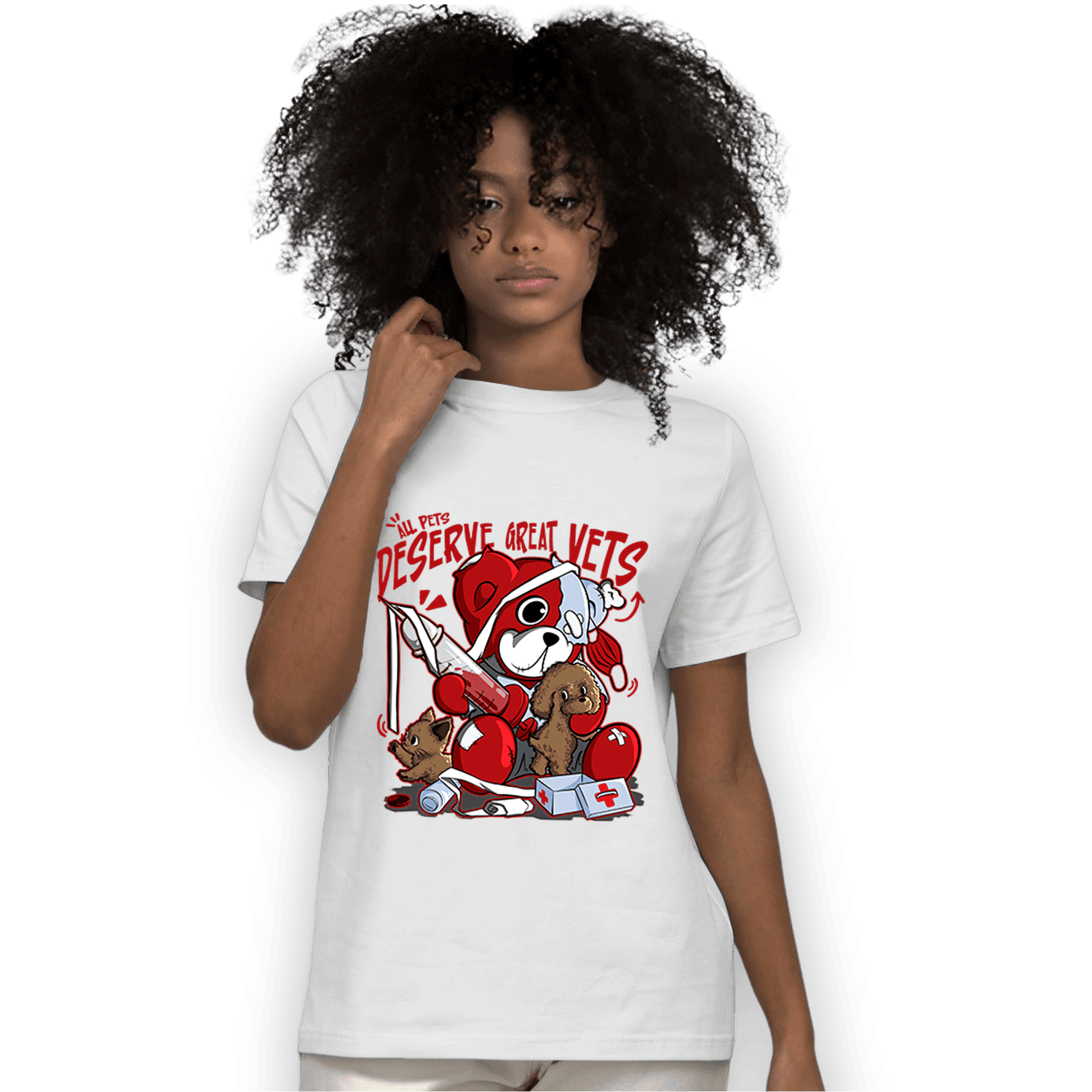 Cherry 11s T Shirt Match Veterinary BER - NastyJamz
