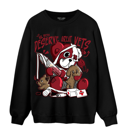 Cherry 12s Sweatshirt Match Veterinary BER - NastyJamz