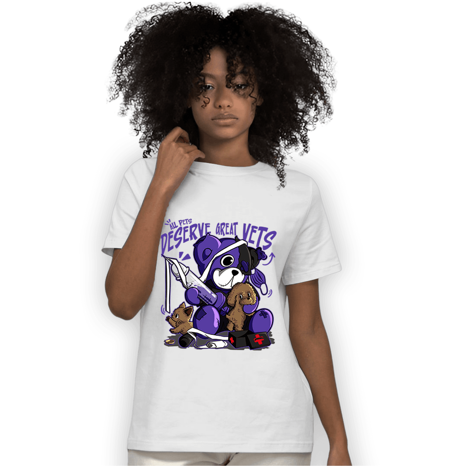 Field Purple 12s T Shirt Match Veterinary BER - NastyJamz