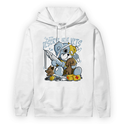 Blue Grey 13s Hoodie Match Veterinary BER - NastyJamz