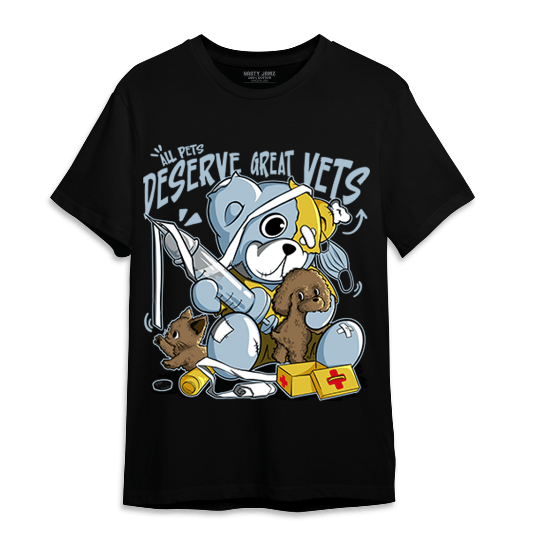 Blue Grey 13s T Shirt Match Veterinary BER - NastyJamz