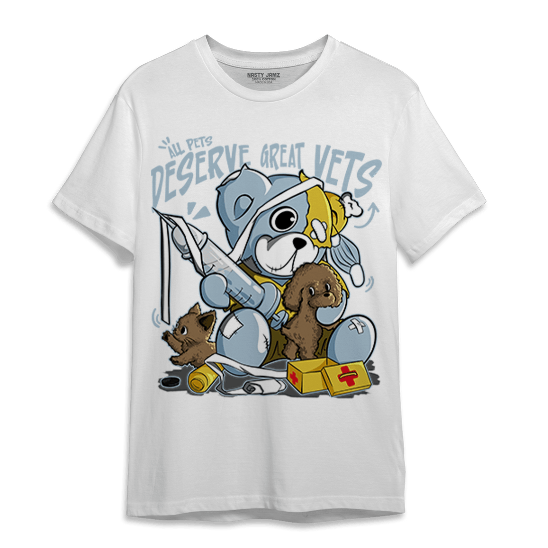Blue Grey 13s T Shirt Match Veterinary BER - NastyJamz