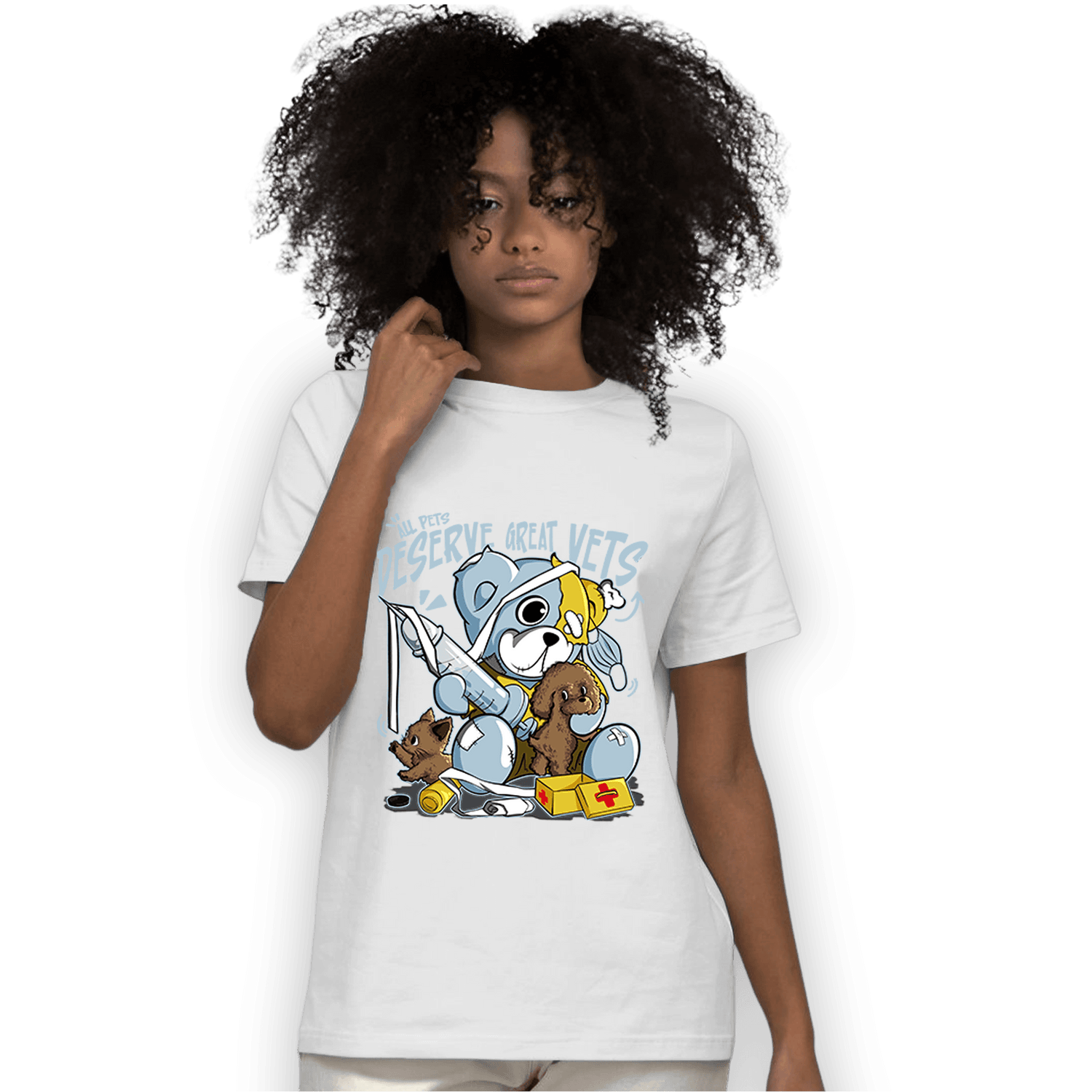 Blue Grey 13s T Shirt Match Veterinary BER - NastyJamz