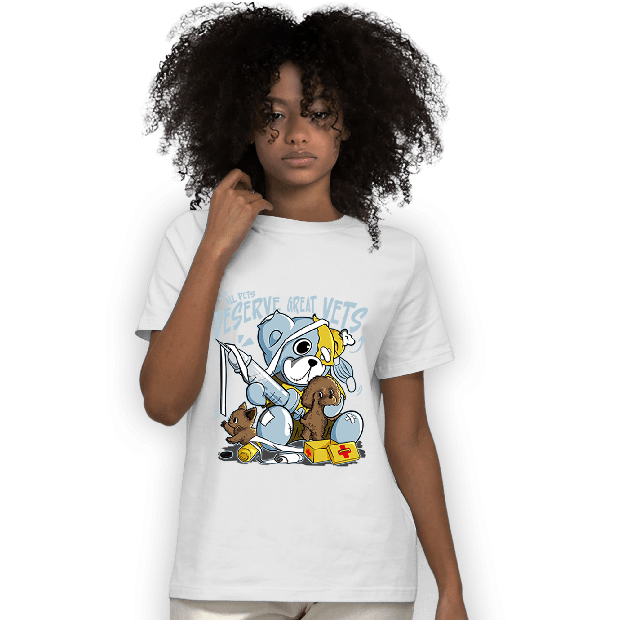Blue Grey 13s T Shirt Match Veterinary BER - NastyJamz