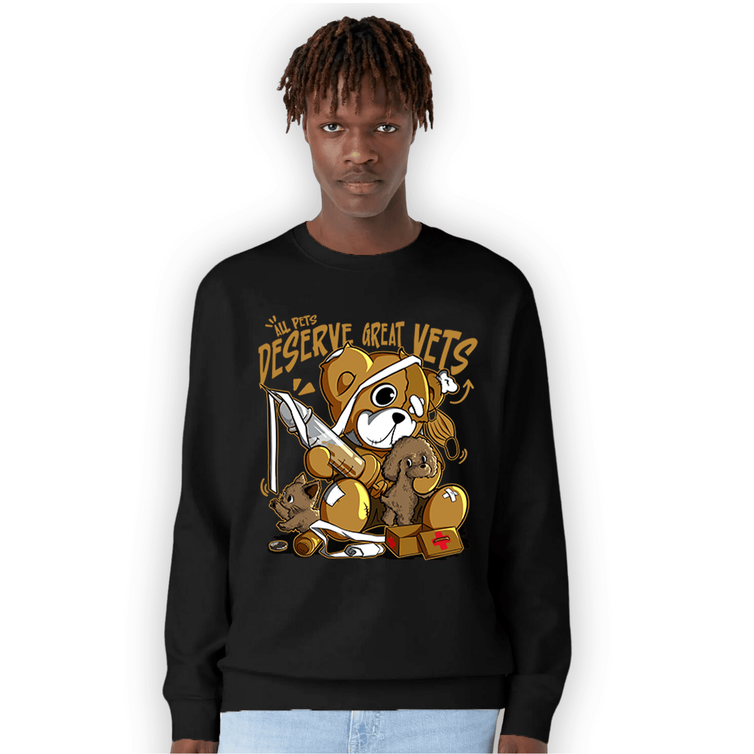 Wheat 13s Sweatshirt Match Veterinary BER - NastyJamz
