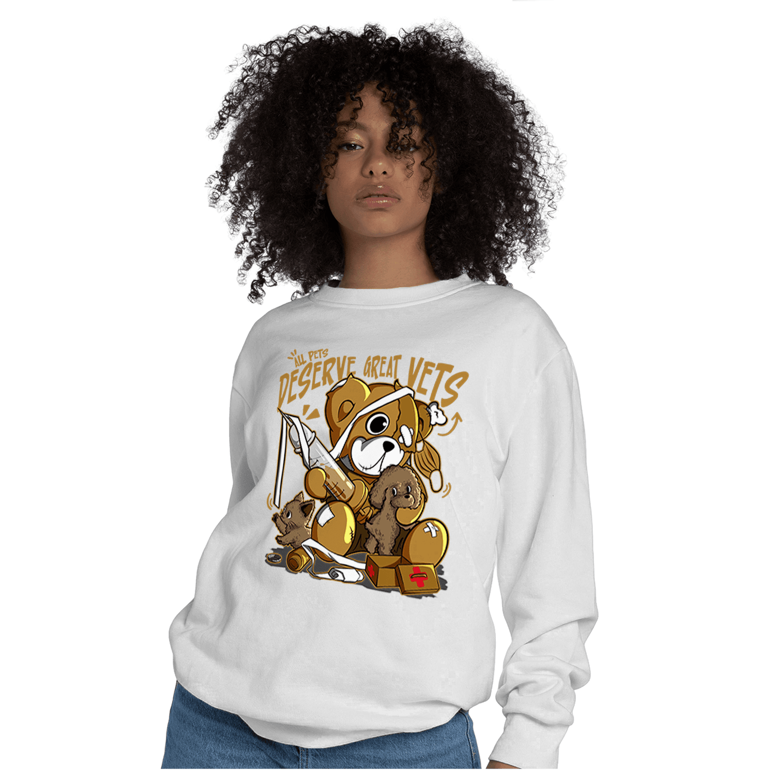 Wheat 13s Sweatshirt Match Veterinary BER - NastyJamz