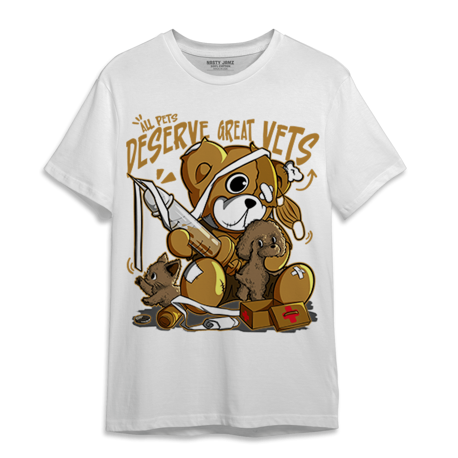 Wheat 13s T Shirt Match Veterinary BER - NastyJamz