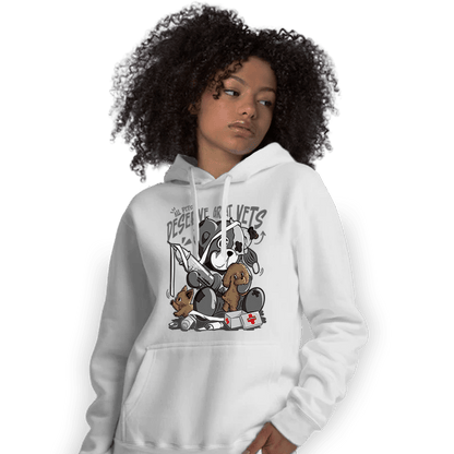 Retro High OG Black White 1s Hoodie Match Veterinary BER - NastyJamz