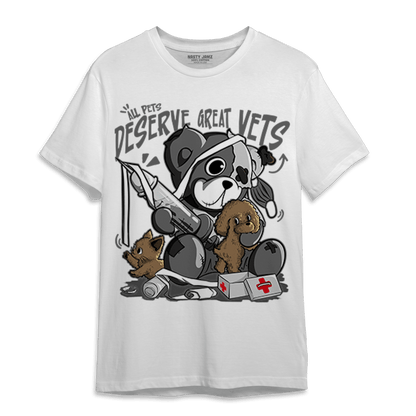 Retro High OG Black White 1s T Shirt Match Veterinary BER - NastyJamz