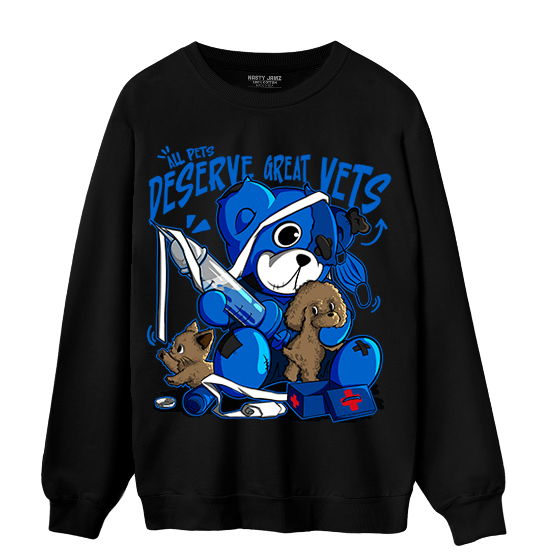 Royal Reimagined 1s Sweatshirt Match Veterinary BER - NastyJamz