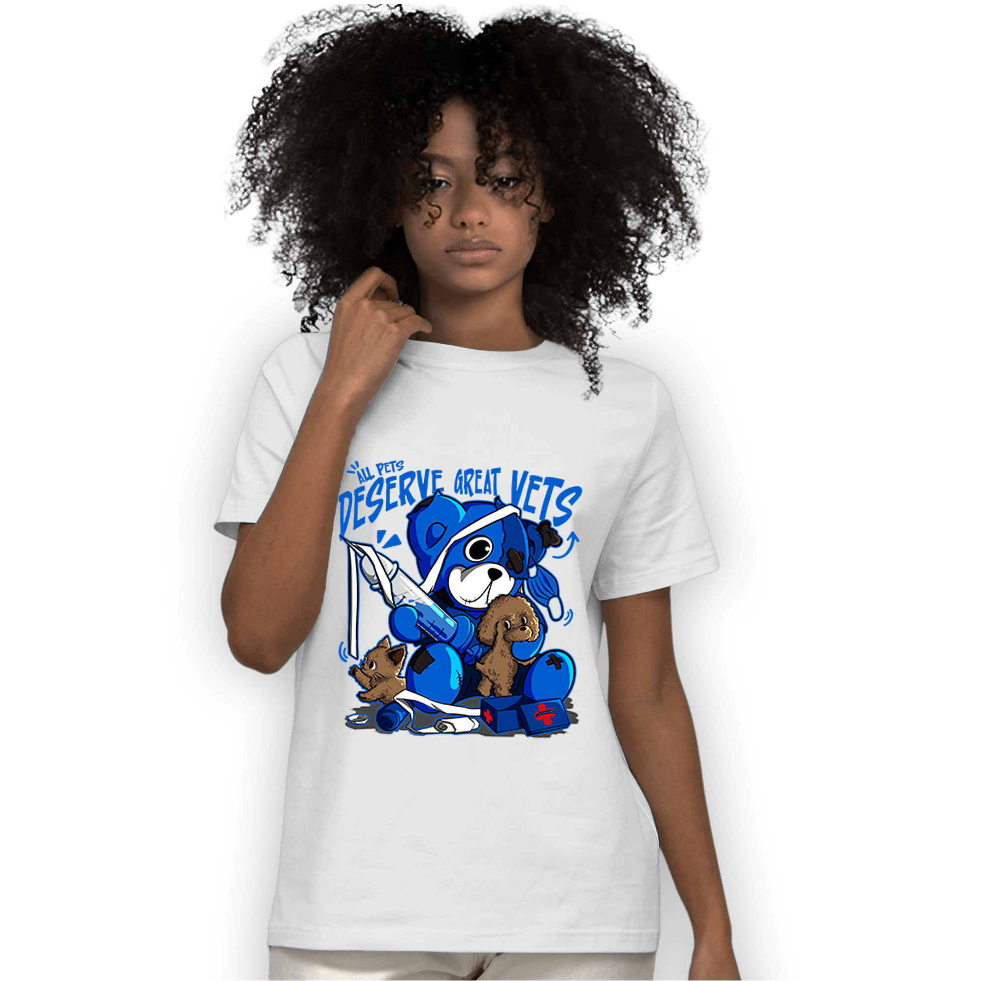 Royal Reimagined 1s T Shirt Match Veterinary BER - NastyJamz