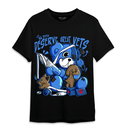 University Blue Toe 1s T Shirt Match Veterinary BER - NastyJamz