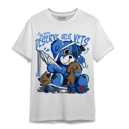 University Blue Toe 1s T Shirt Match Veterinary BER - NastyJamz