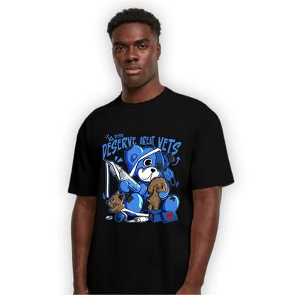 University Blue Toe 1s T Shirt Match Veterinary BER - NastyJamz