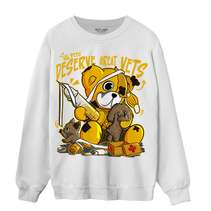 Yellow Ochre 1s Sweatshirt Match Veterinary BER - NastyJamz