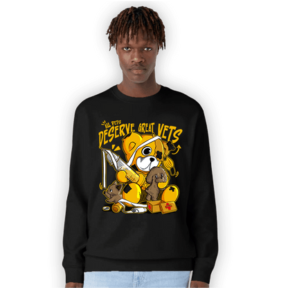 Yellow Ochre 1s Sweatshirt Match Veterinary BER - NastyJamz