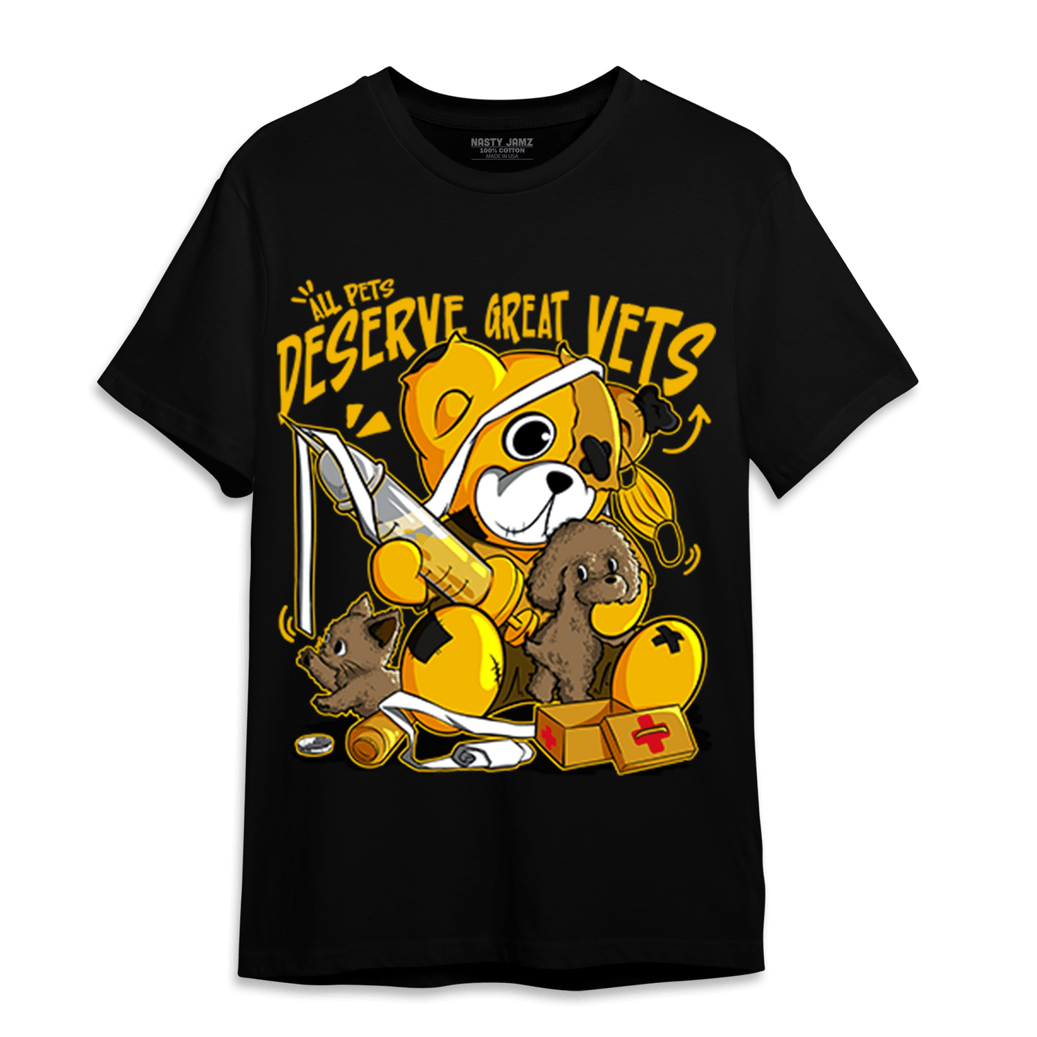 Yellow Ochre 1s T Shirt Match Veterinary BER - NastyJamz