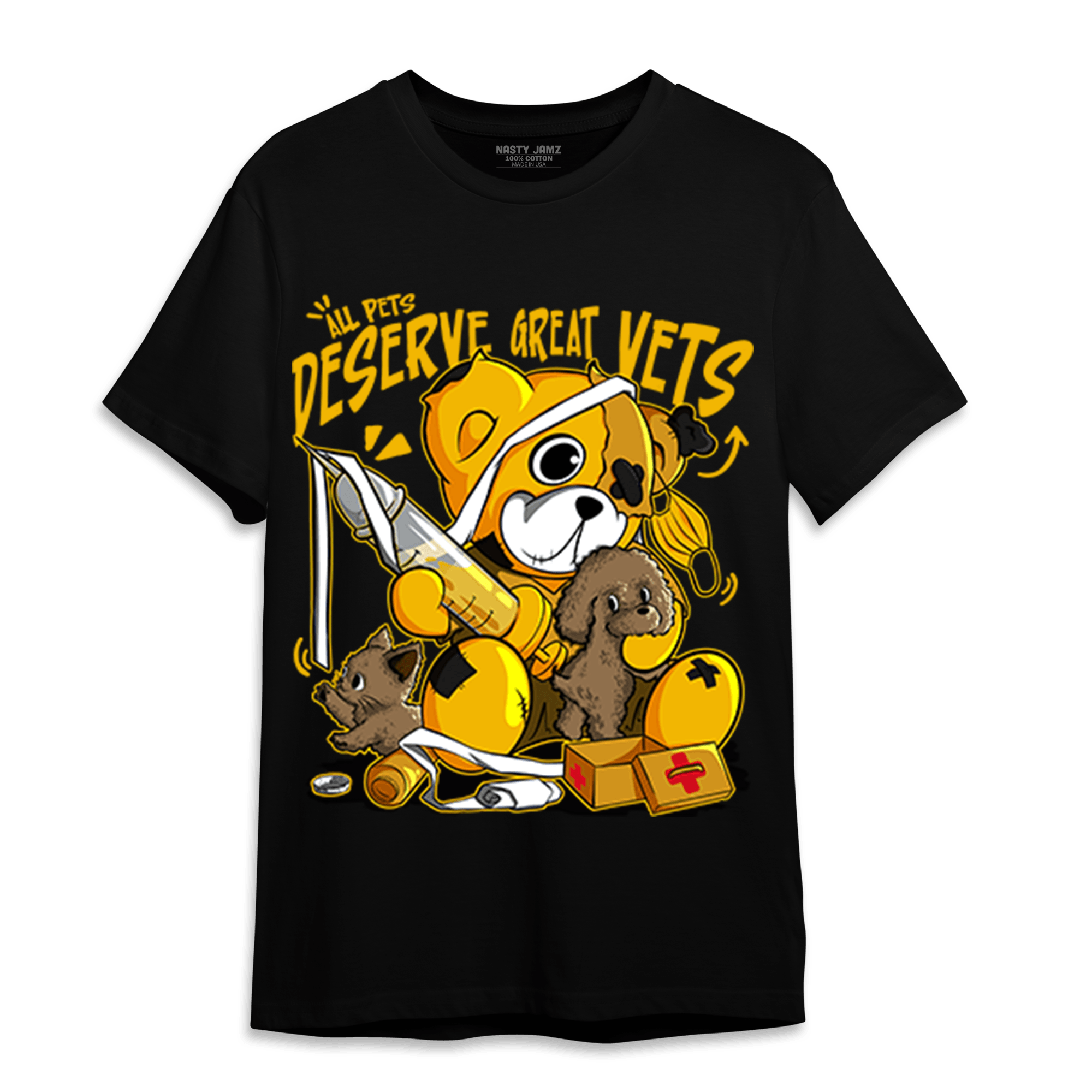 Yellow Ochre 1s T Shirt Match Veterinary BER - NastyJamz