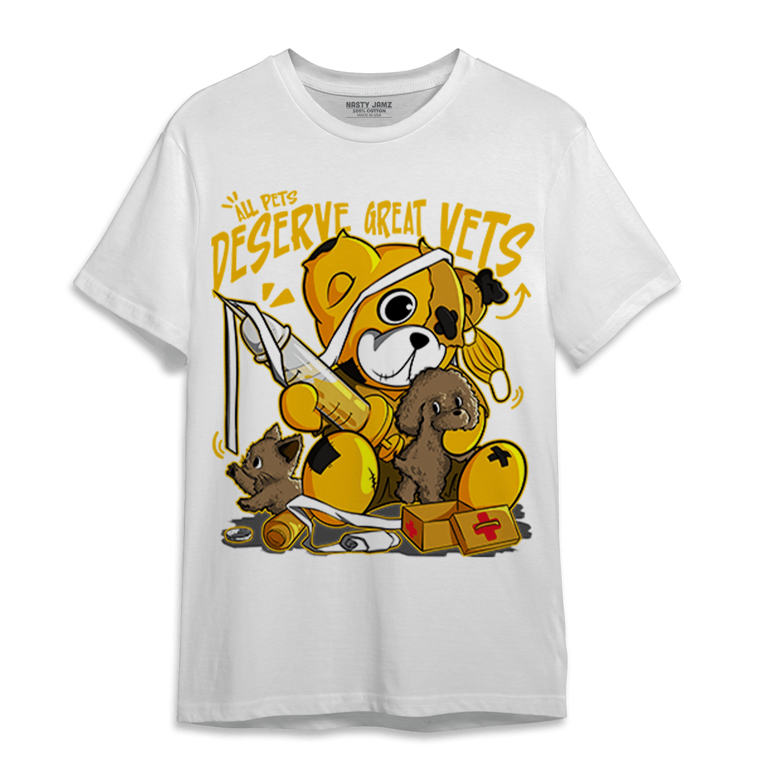 Yellow Ochre 1s T Shirt Match Veterinary BER - NastyJamz
